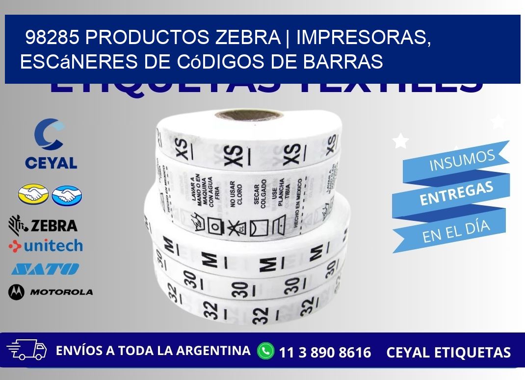 98285 Productos Zebra | Impresoras, escáneres de códigos de barras