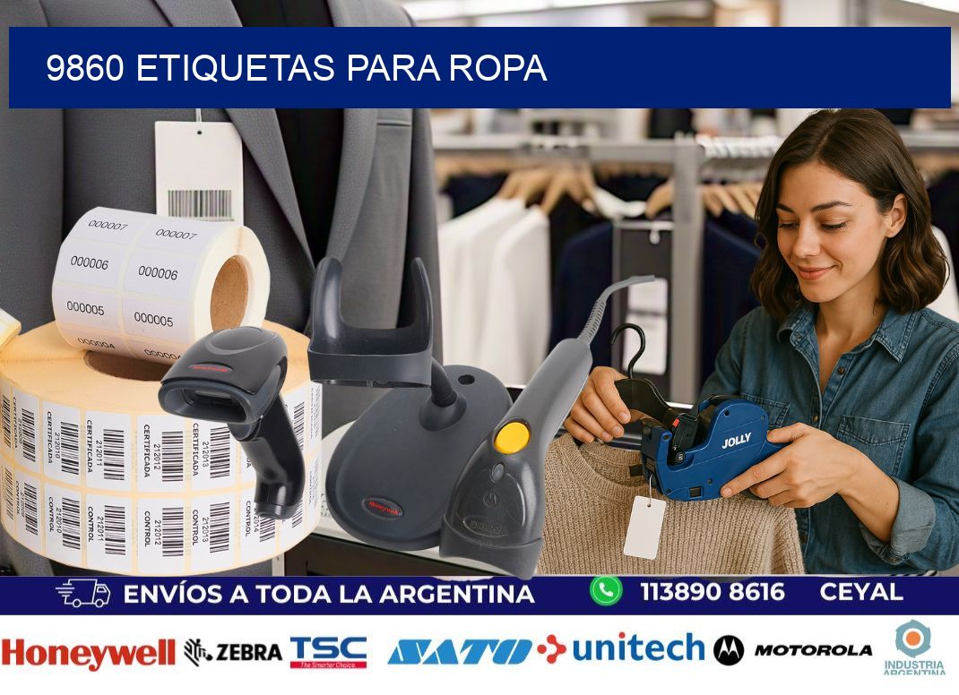 9860 etiquetas para ropa