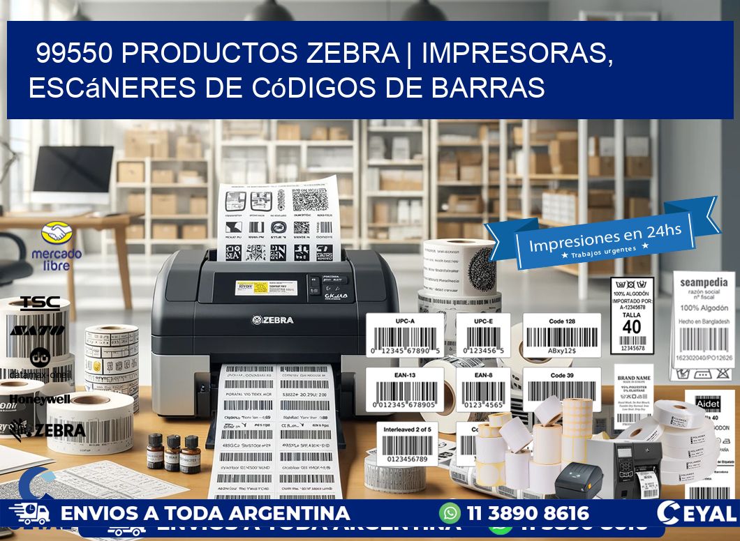 99550 Productos Zebra | Impresoras, escáneres de códigos de barras