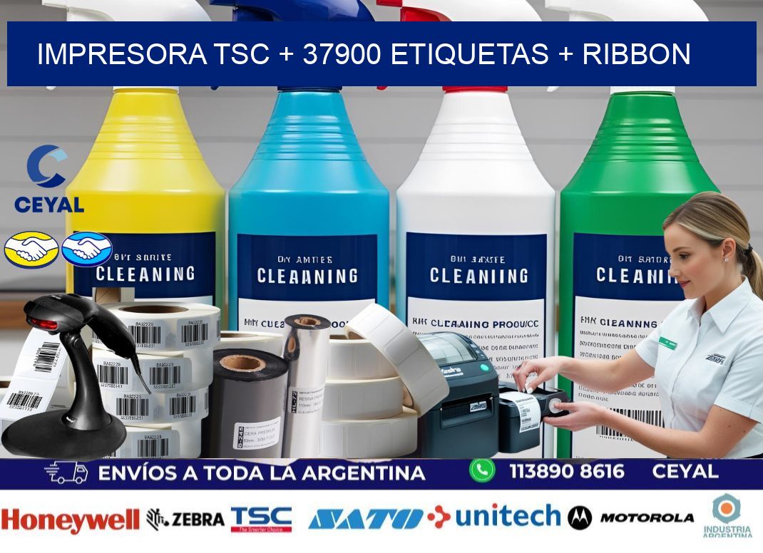 impresora TSC + 37900 etiquetas + ribbon