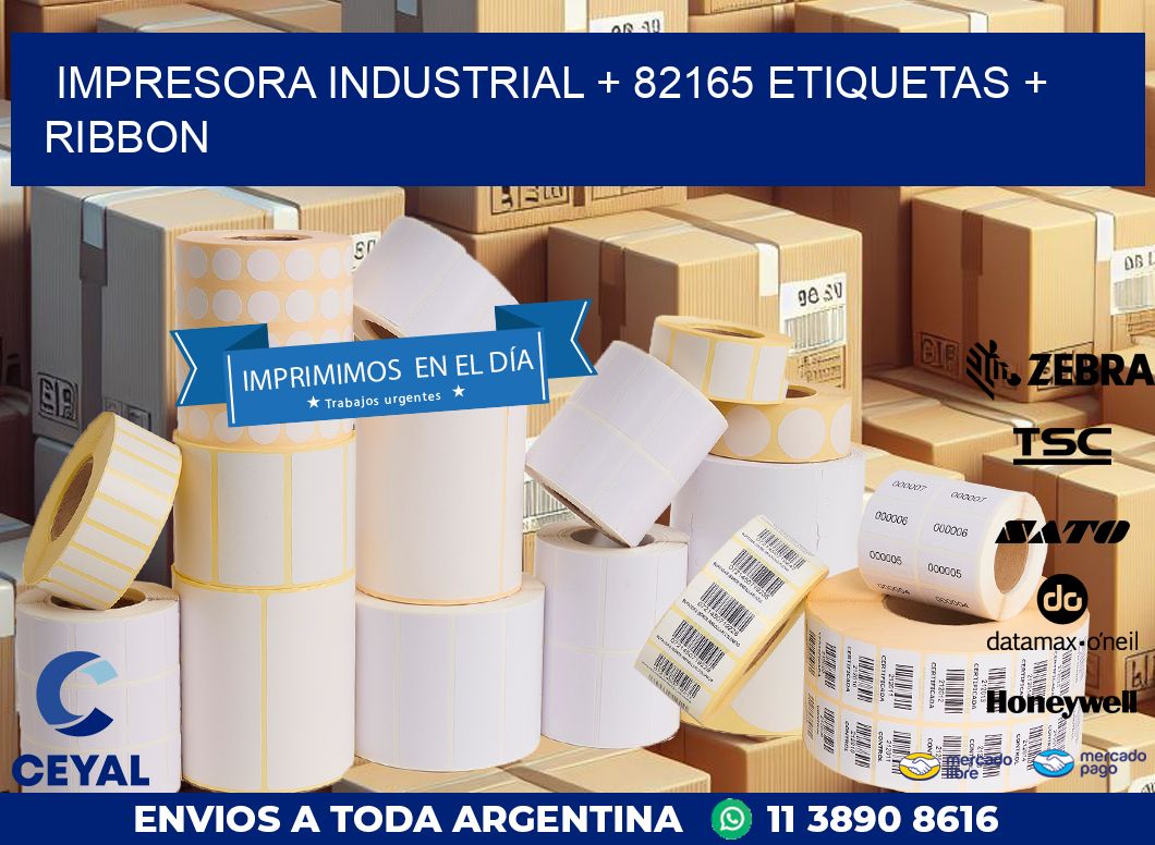 impresora industrial + 82165 etiquetas + ribbon