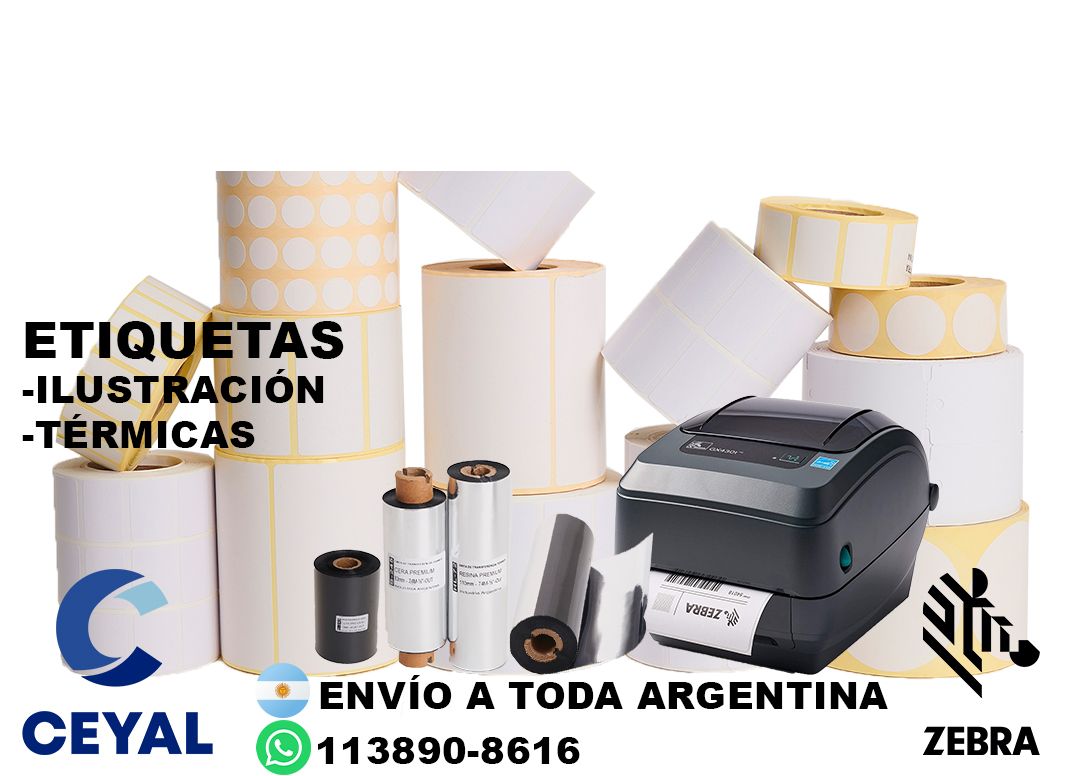 impresora industrial + 82165 etiquetas + ribbon