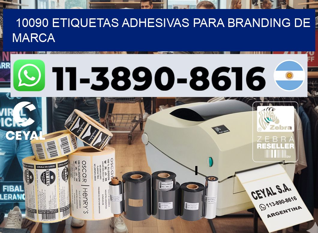 10090 Etiquetas adhesivas para branding de marca