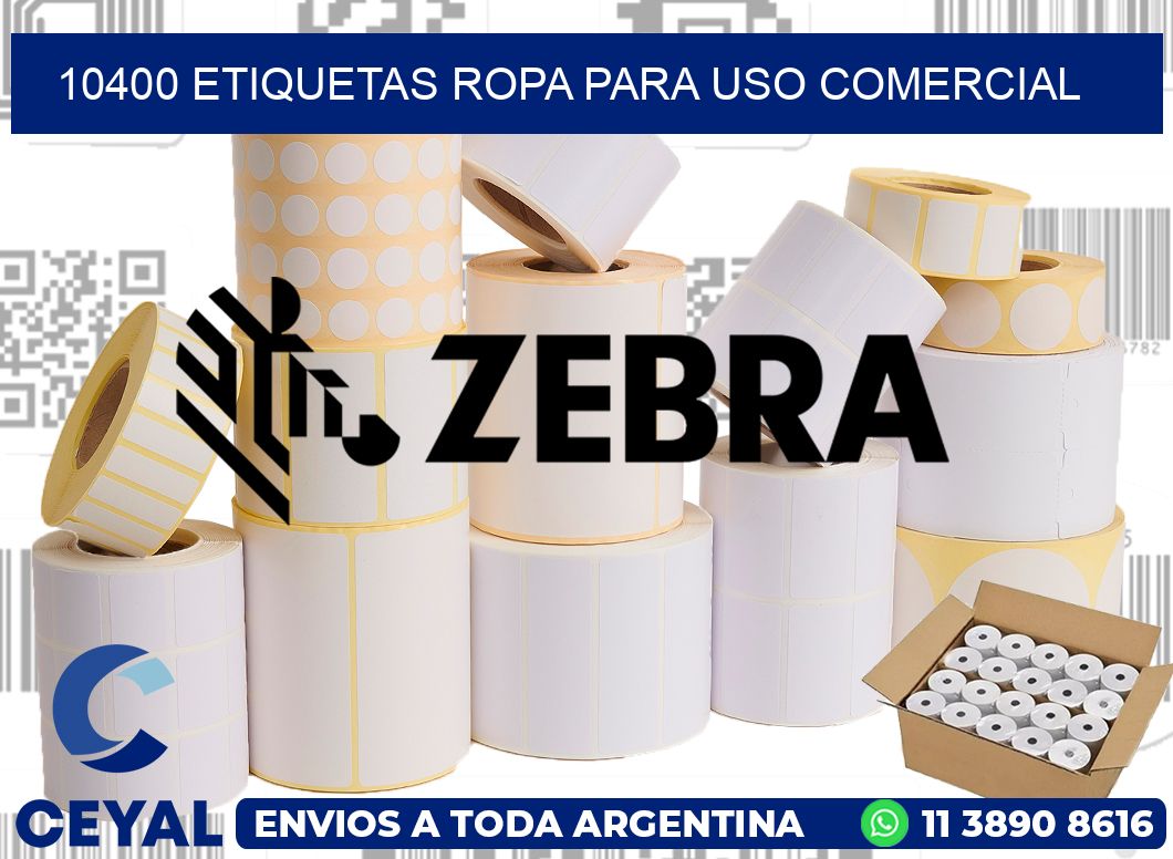 10400 Etiquetas ropa para uso comercial