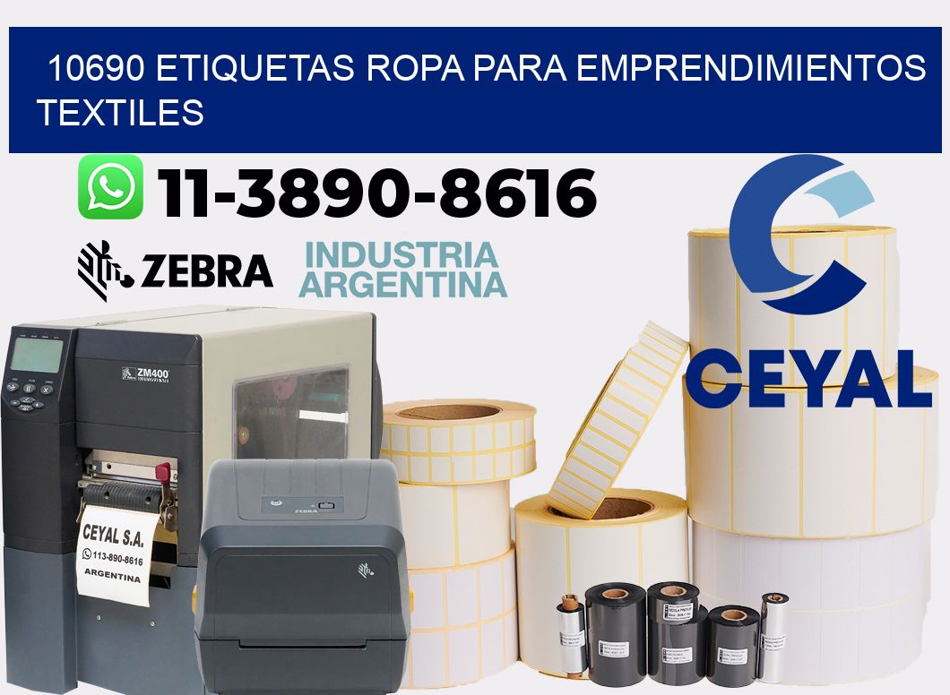 10690 Etiquetas ropa para emprendimientos textiles