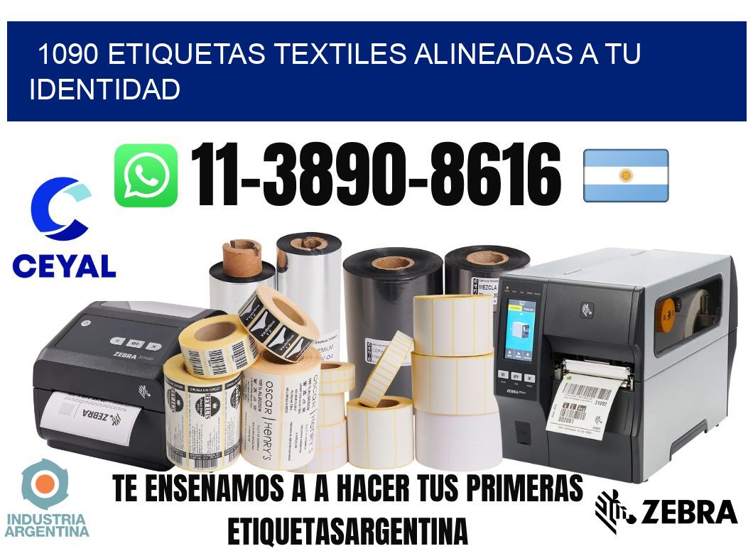 1090 Etiquetas textiles alineadas a tu identidad
