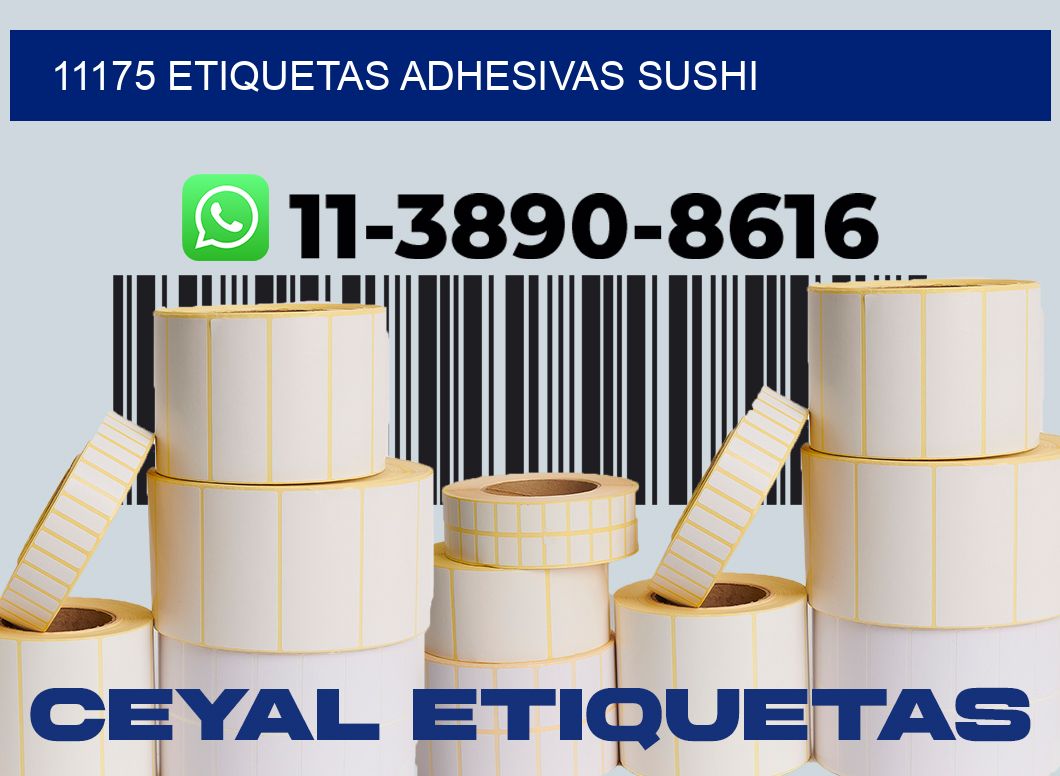 11175 etiquetas adhesivas sushi