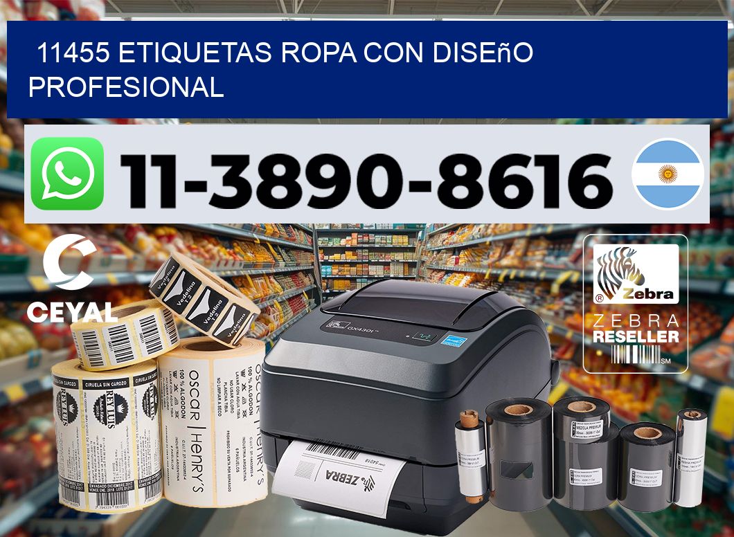 11455 Etiquetas ropa con diseño profesional