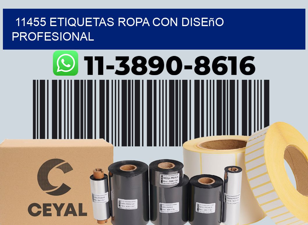 11455 Etiquetas ropa con diseño profesional