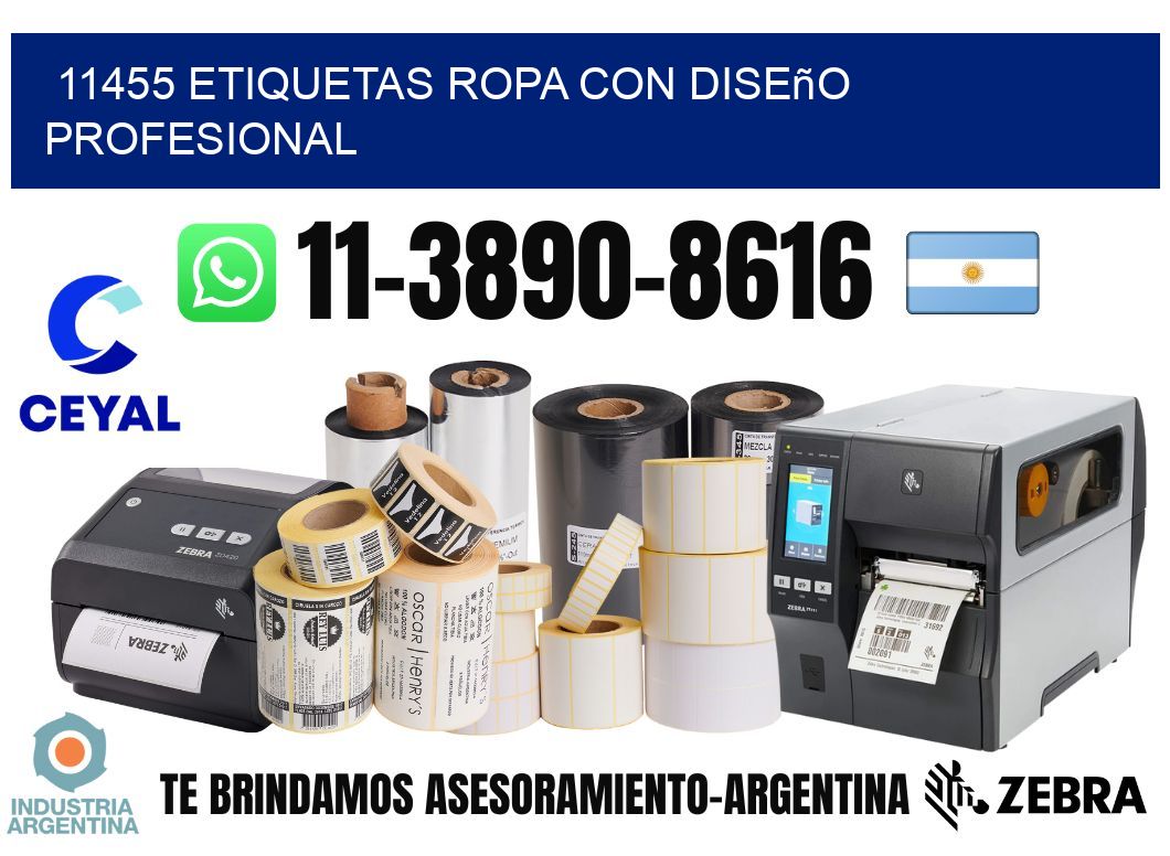 11455 Etiquetas ropa con diseño profesional