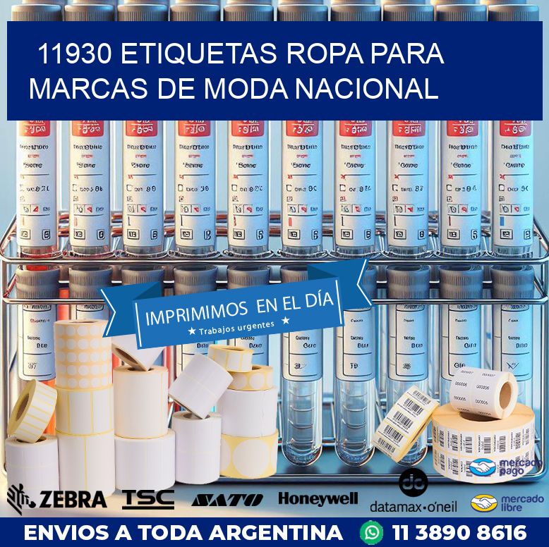 11930 Etiquetas ropa para marcas de moda nacional
