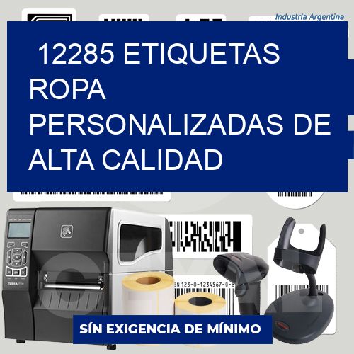 12285 Etiquetas ropa personalizadas de alta calidad