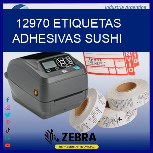 12970 etiquetas adhesivas sushi