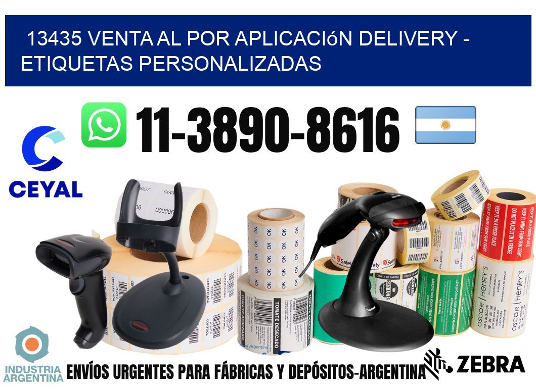 13435 Venta al Por Aplicación delivery – Etiquetas Personalizadas