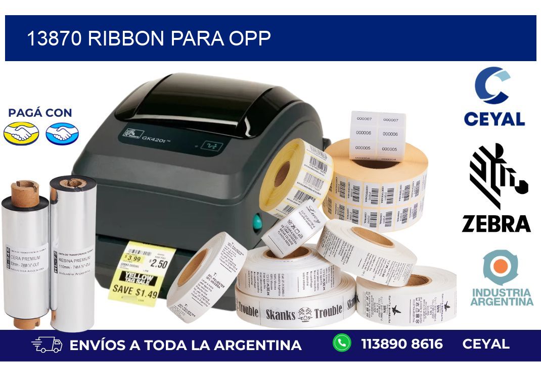 13870 ribbon para opp