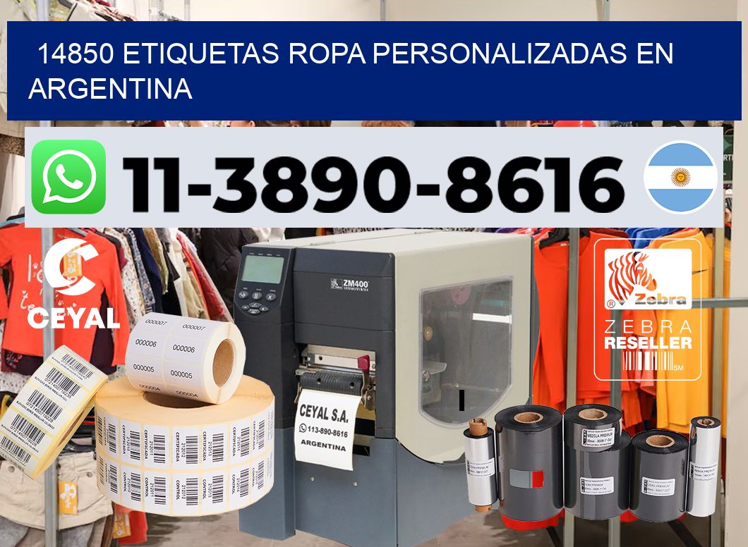 14850 Etiquetas ropa personalizadas en Argentina