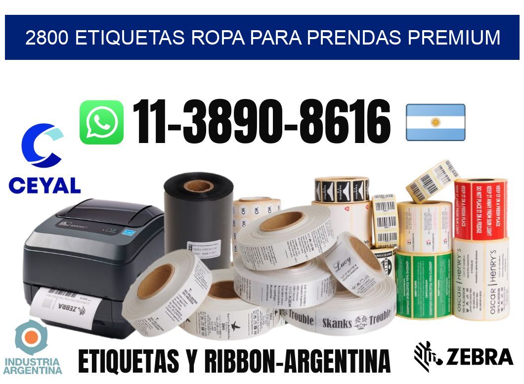 2800 Etiquetas ropa para prendas premium