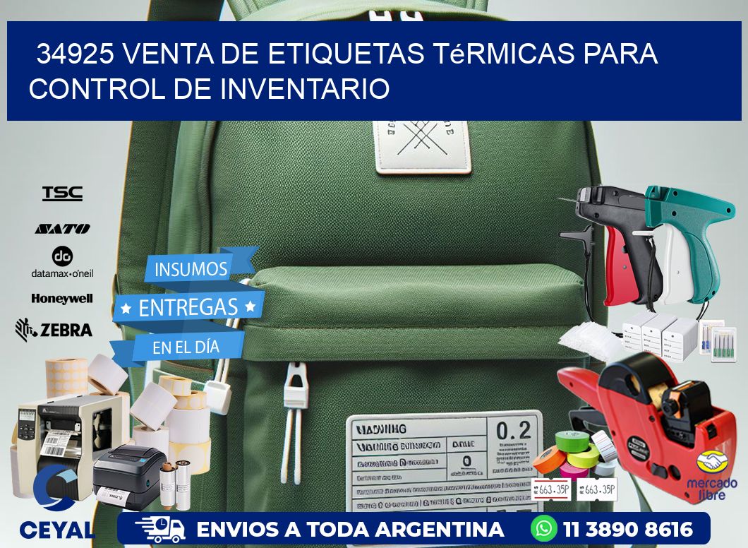 34925 venta de etiquetas térmicas para control de inventario