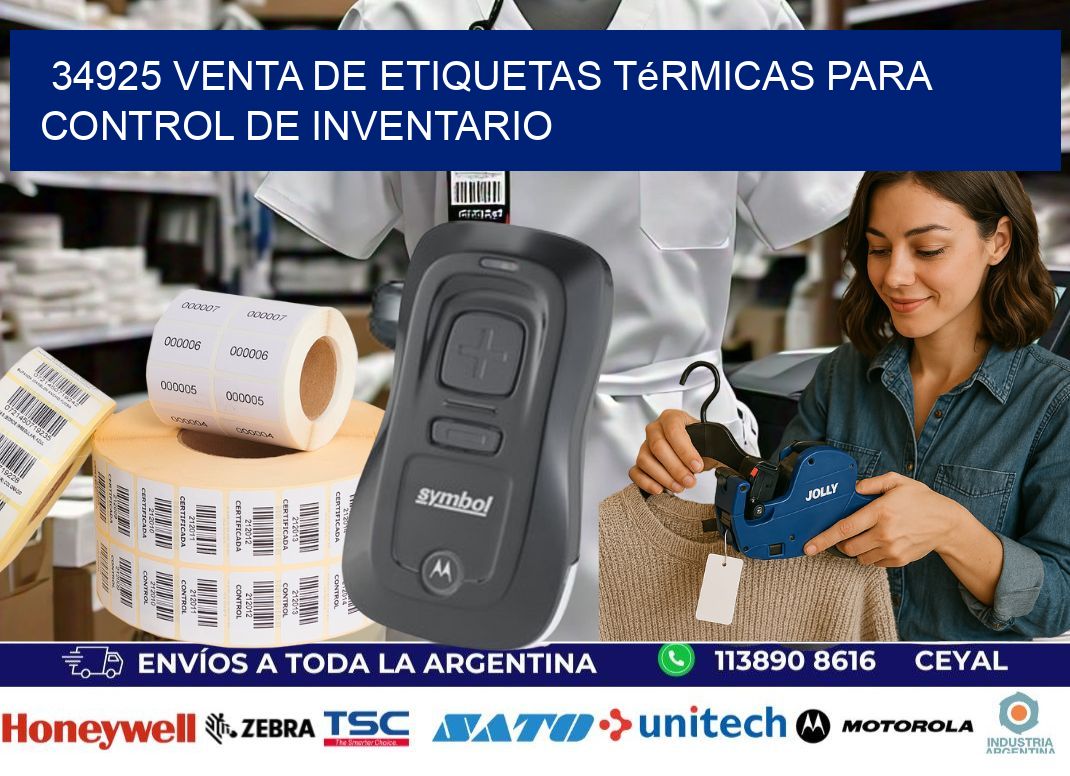 34925 venta de etiquetas térmicas para control de inventario