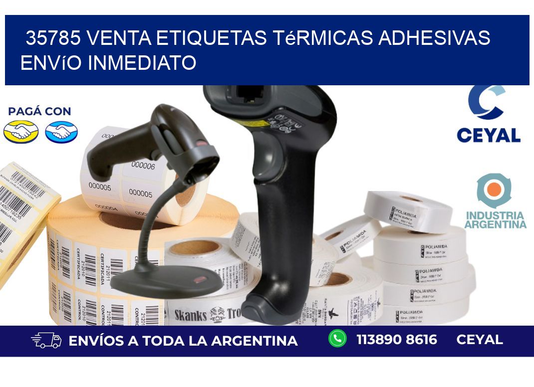 35785 venta etiquetas térmicas adhesivas envío inmediato
