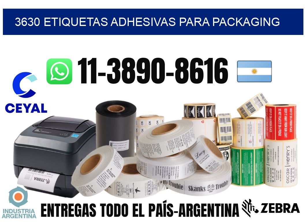 3630 etiquetas adhesivas para packaging