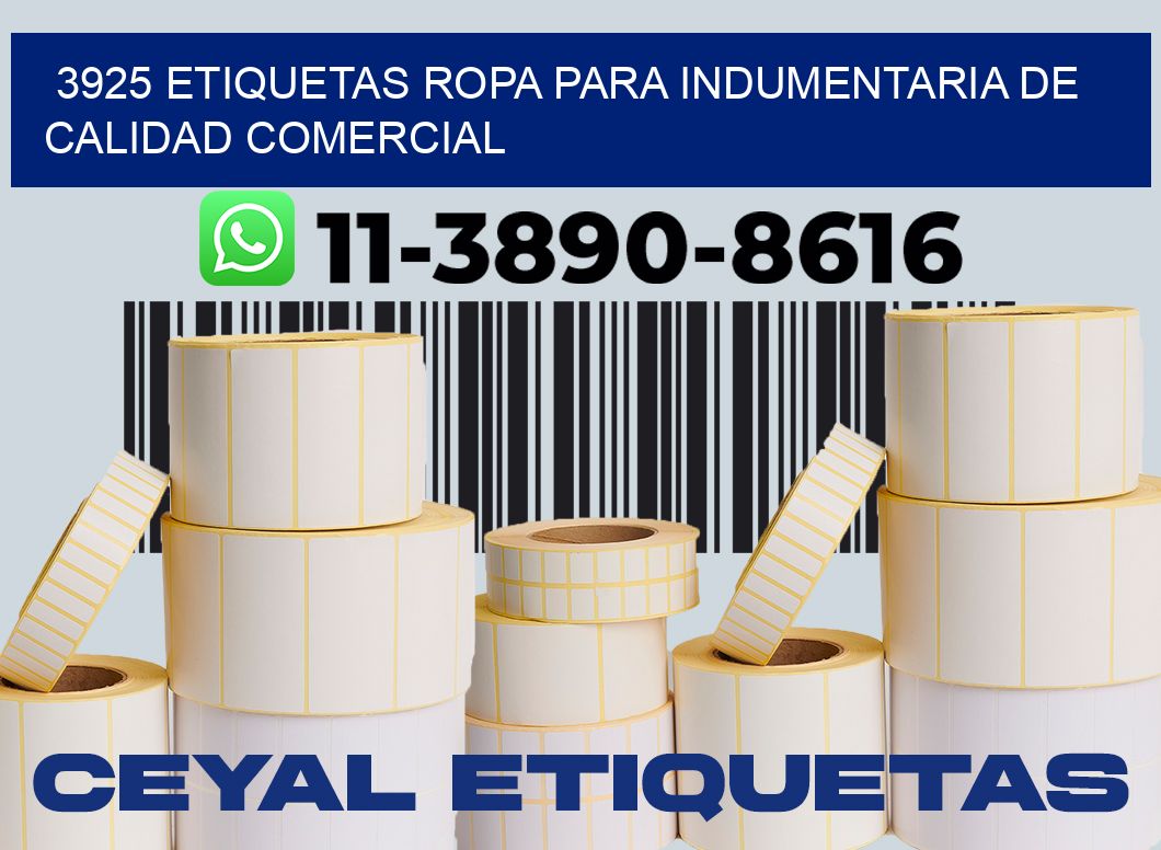 3925 Etiquetas ropa para indumentaria de calidad comercial