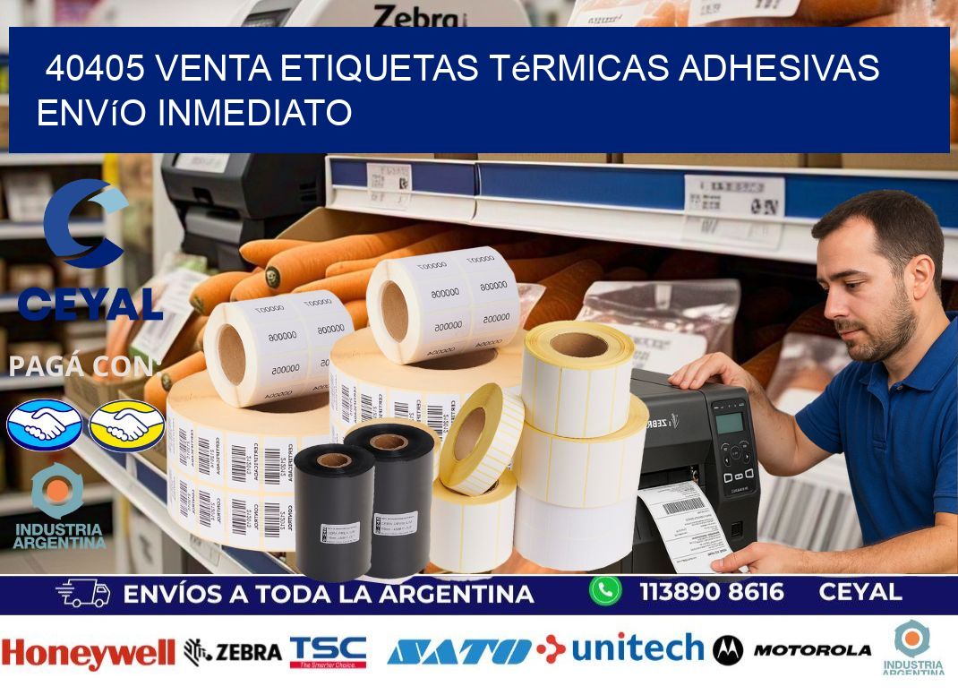 40405 venta etiquetas térmicas adhesivas envío inmediato
