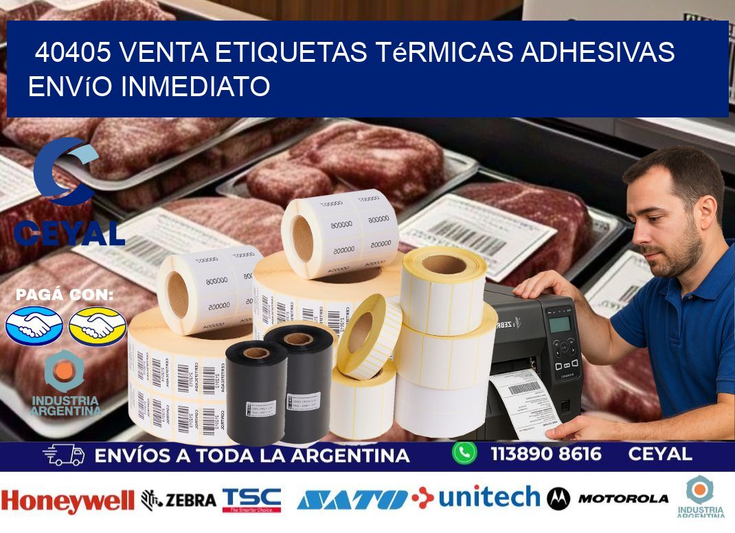 40405 venta etiquetas térmicas adhesivas envío inmediato