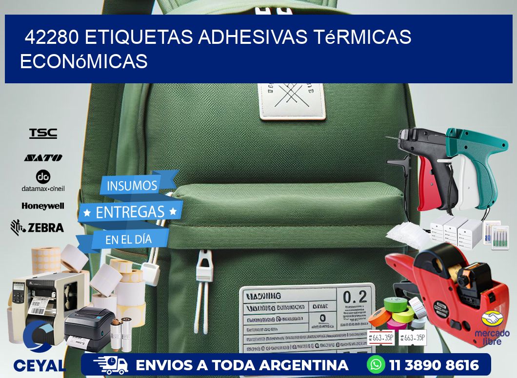 42280 etiquetas adhesivas térmicas económicas
