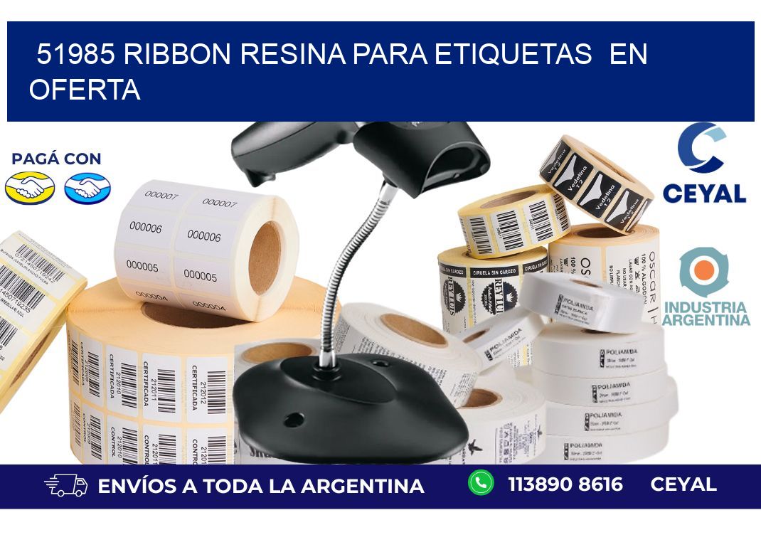51985 ribbon resina para etiquetas en oferta