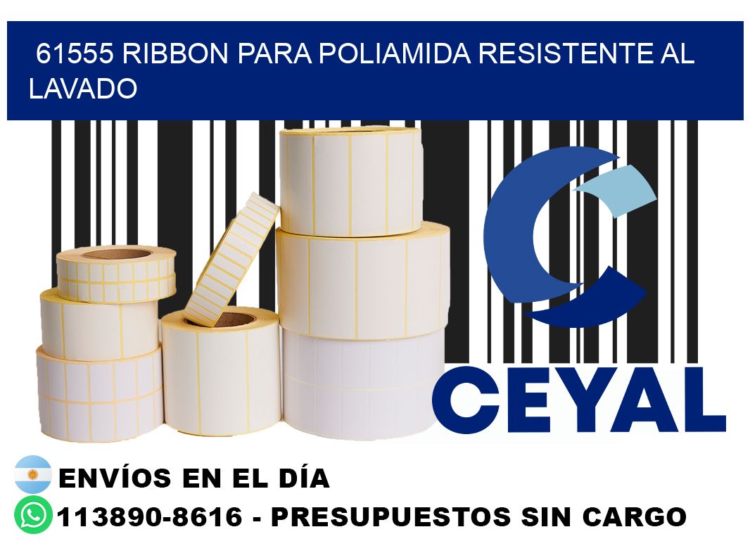 61555 ribbon para poliamida resistente al lavado