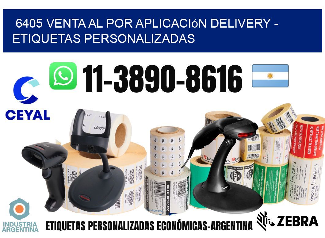 6405 Venta al Por Aplicación delivery - Etiquetas Personalizadas