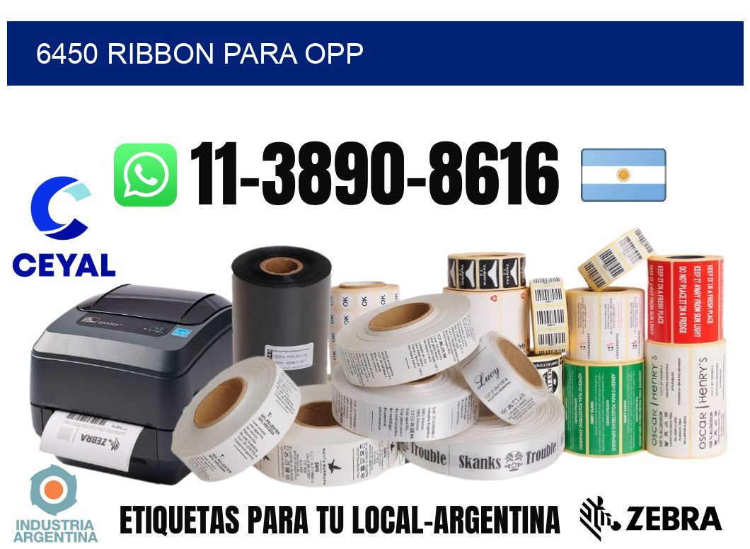 6450 ribbon para opp
