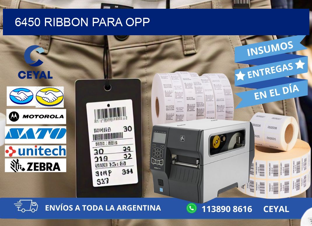 6450 ribbon para opp