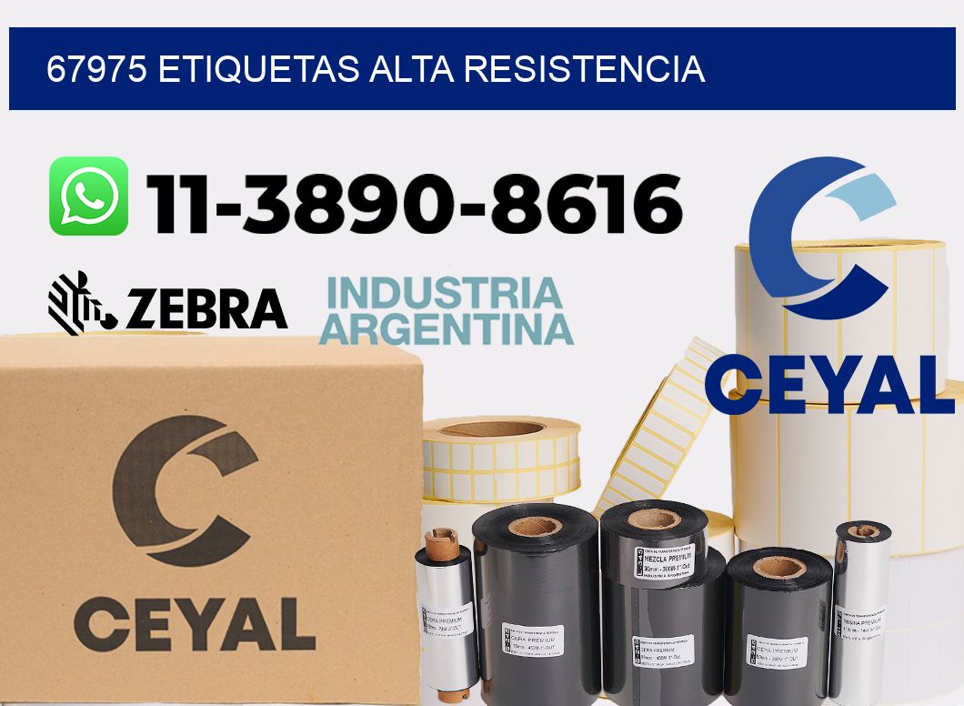 67975 etiquetas alta resistencia