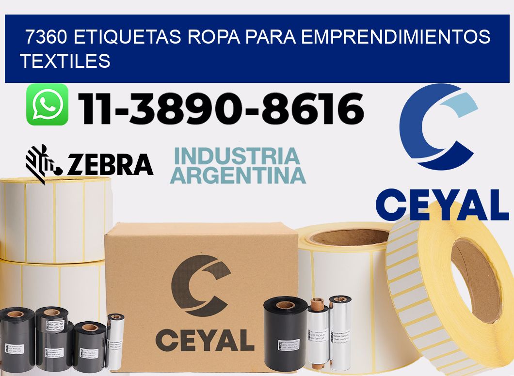 7360 Etiquetas ropa para emprendimientos textiles