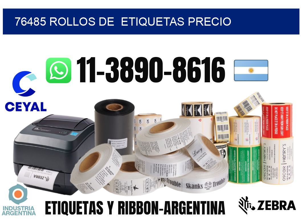 76485 rollos de etiquetas precio