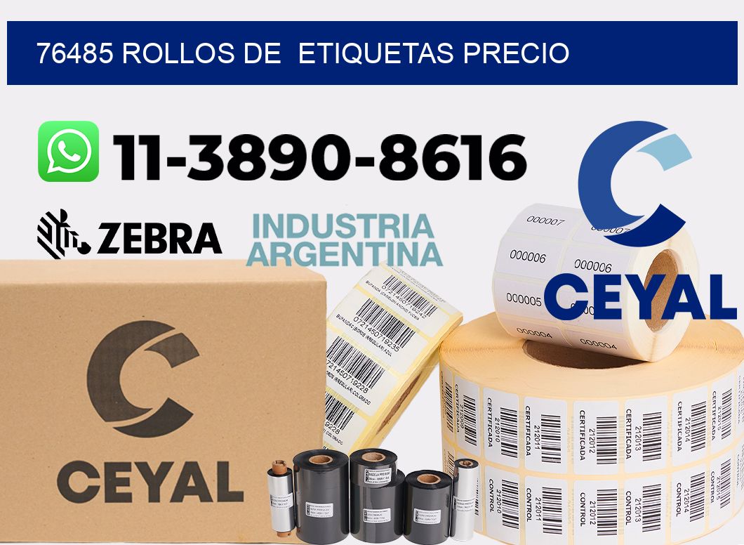 76485 rollos de etiquetas precio