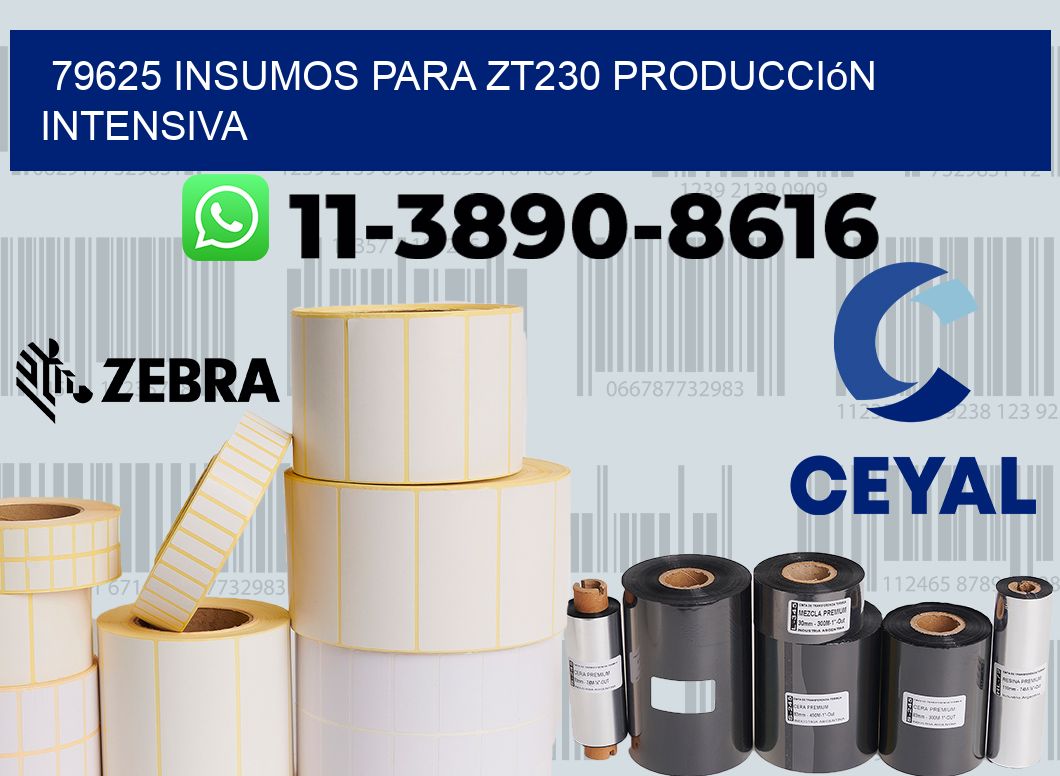 79625 insumos para zt230 producción intensiva