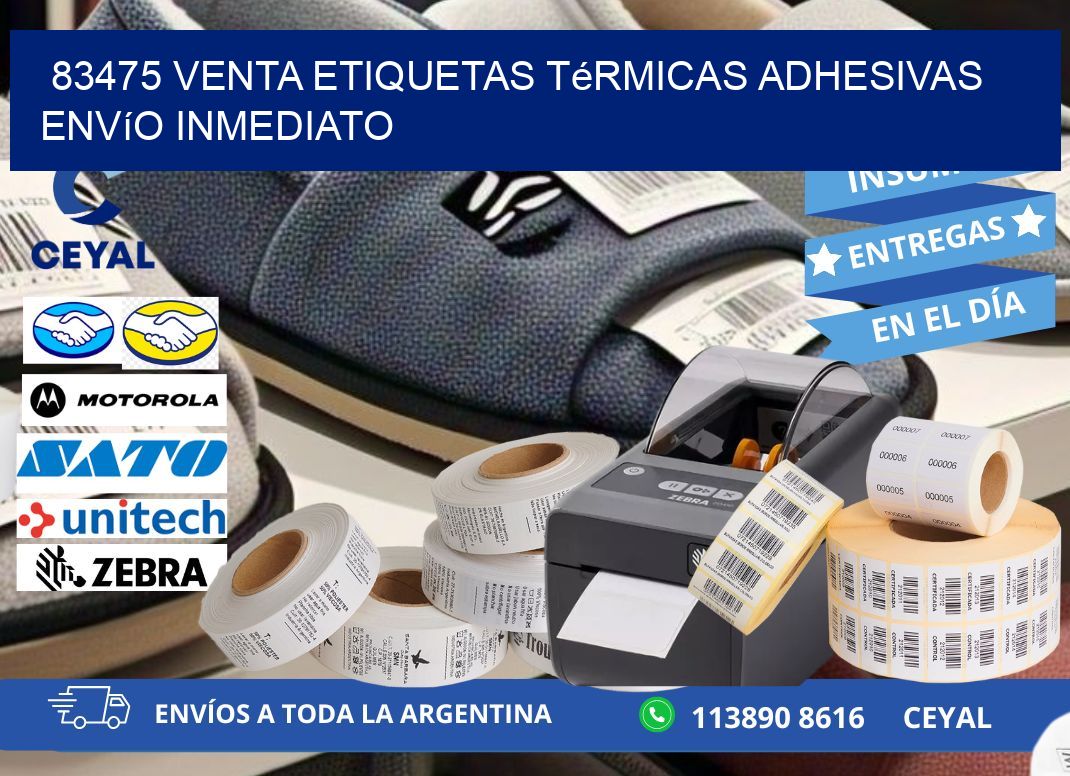 83475 venta etiquetas térmicas adhesivas envío inmediato