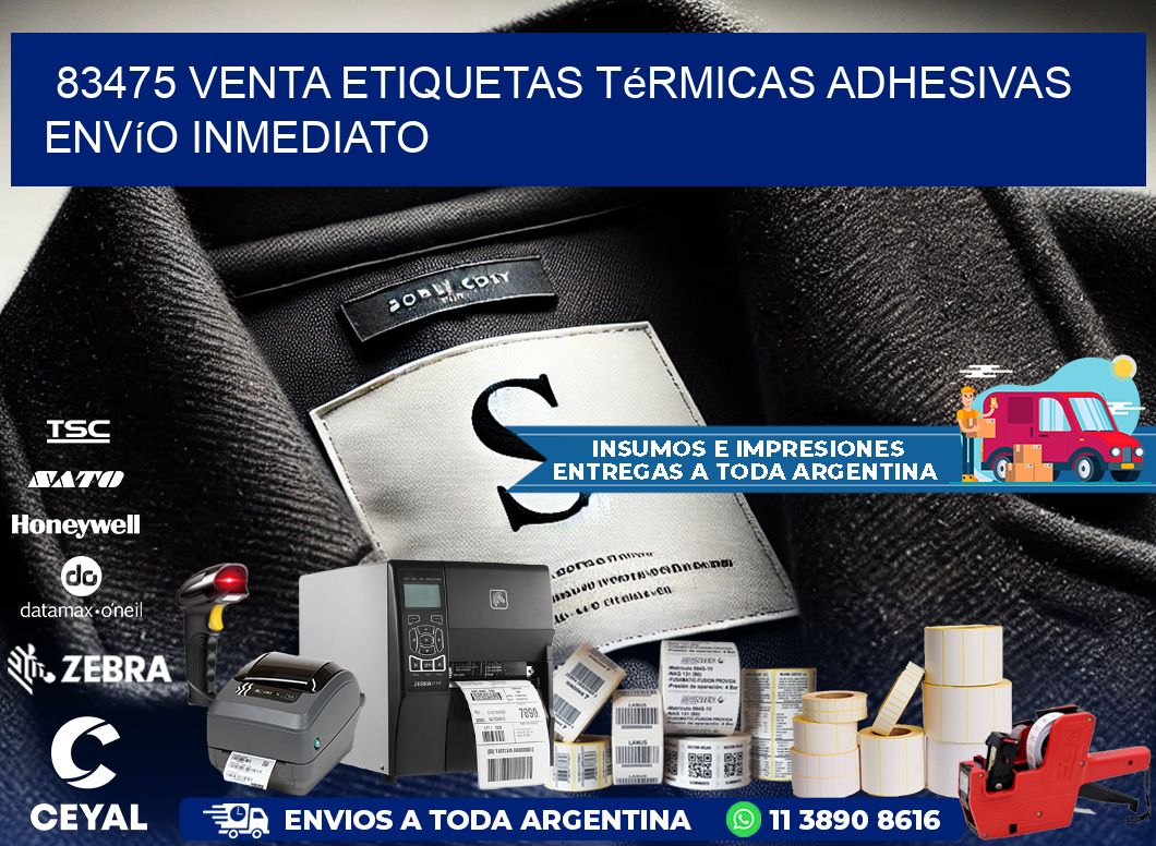 83475 venta etiquetas térmicas adhesivas envío inmediato