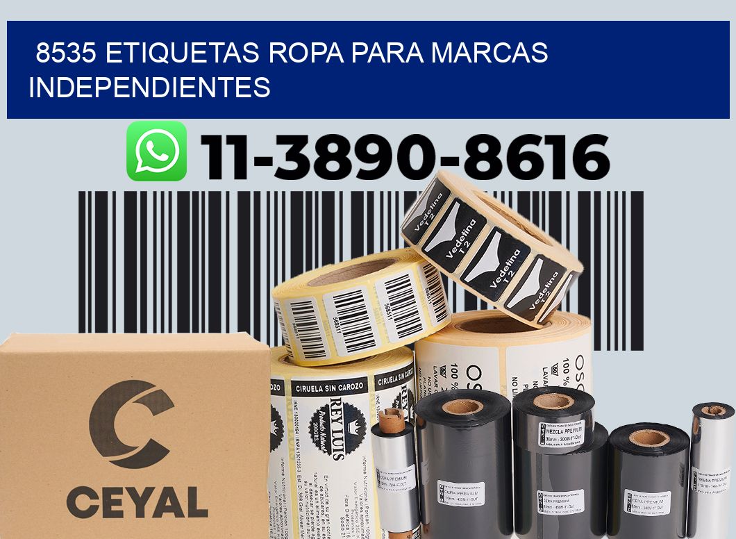8535 Etiquetas ropa para marcas independientes