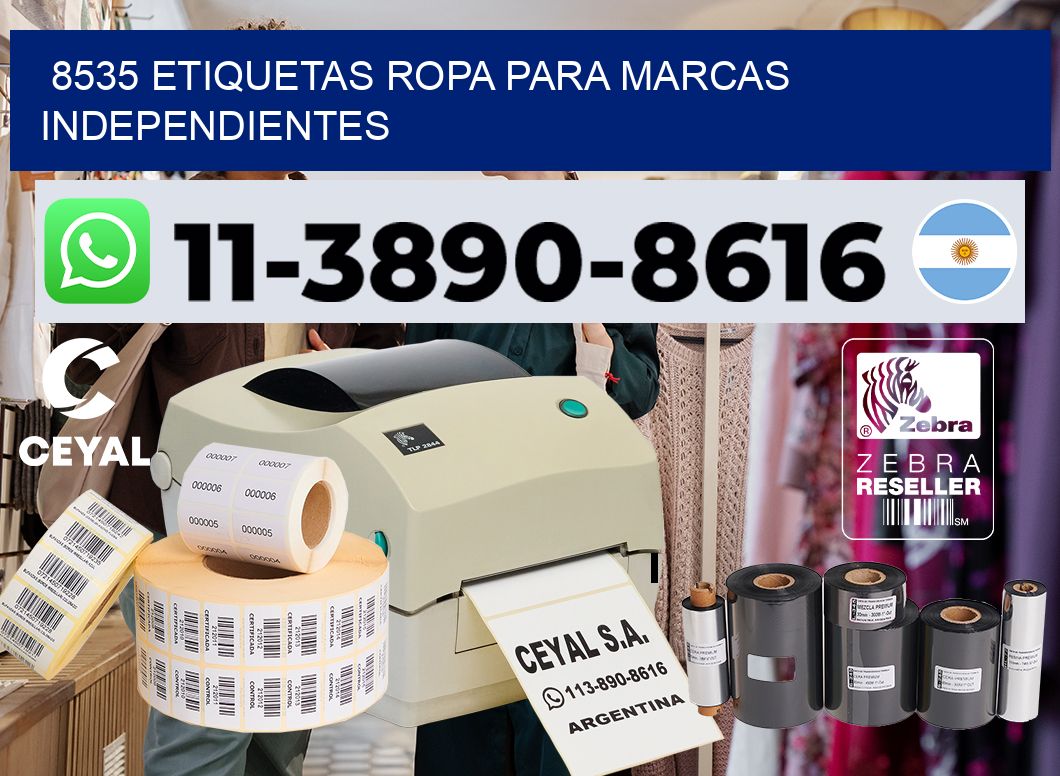 8535 Etiquetas ropa para marcas independientes