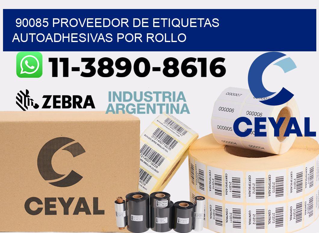 90085 proveedor de etiquetas  autoadhesivas por rollo