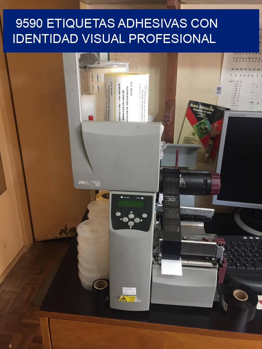 9590 Etiquetas adhesivas con identidad visual profesional