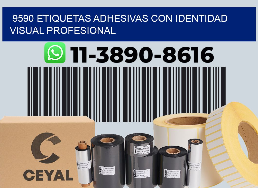 9590 Etiquetas adhesivas con identidad visual profesional