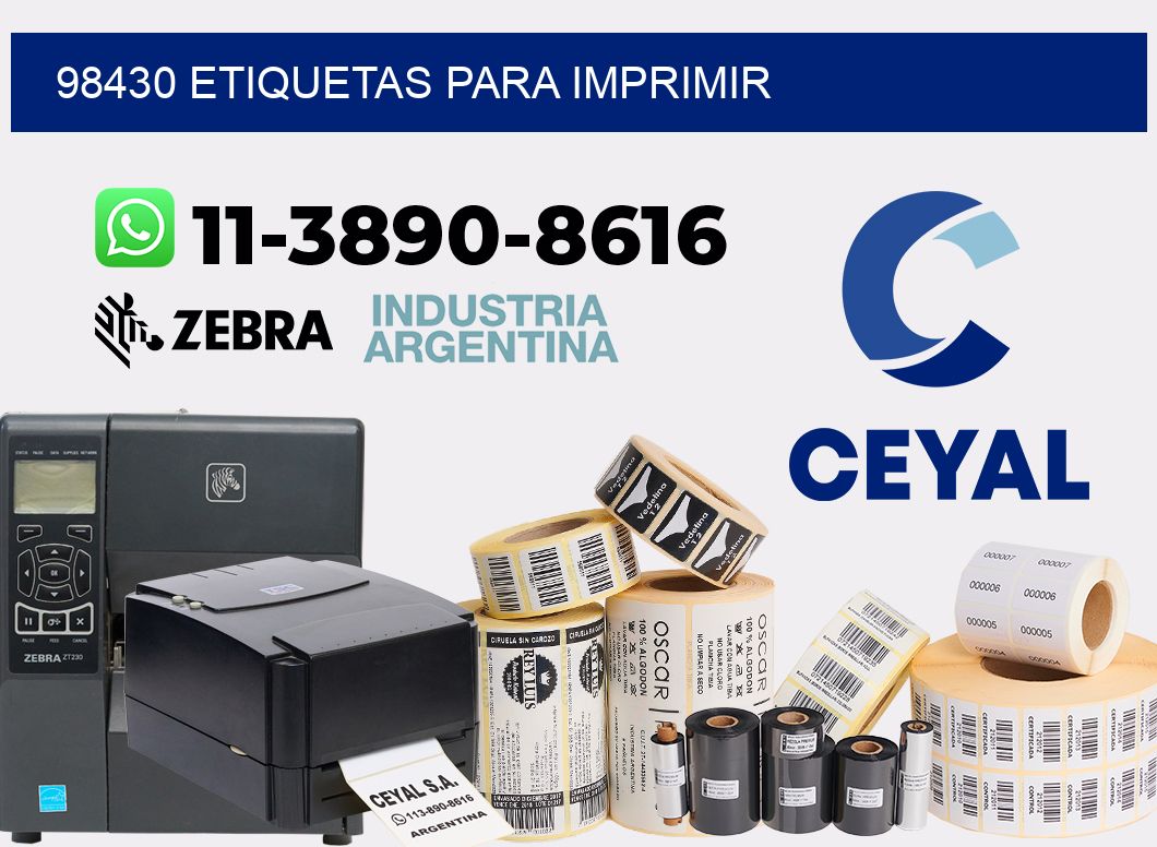 98430 etiquetas para imprimir