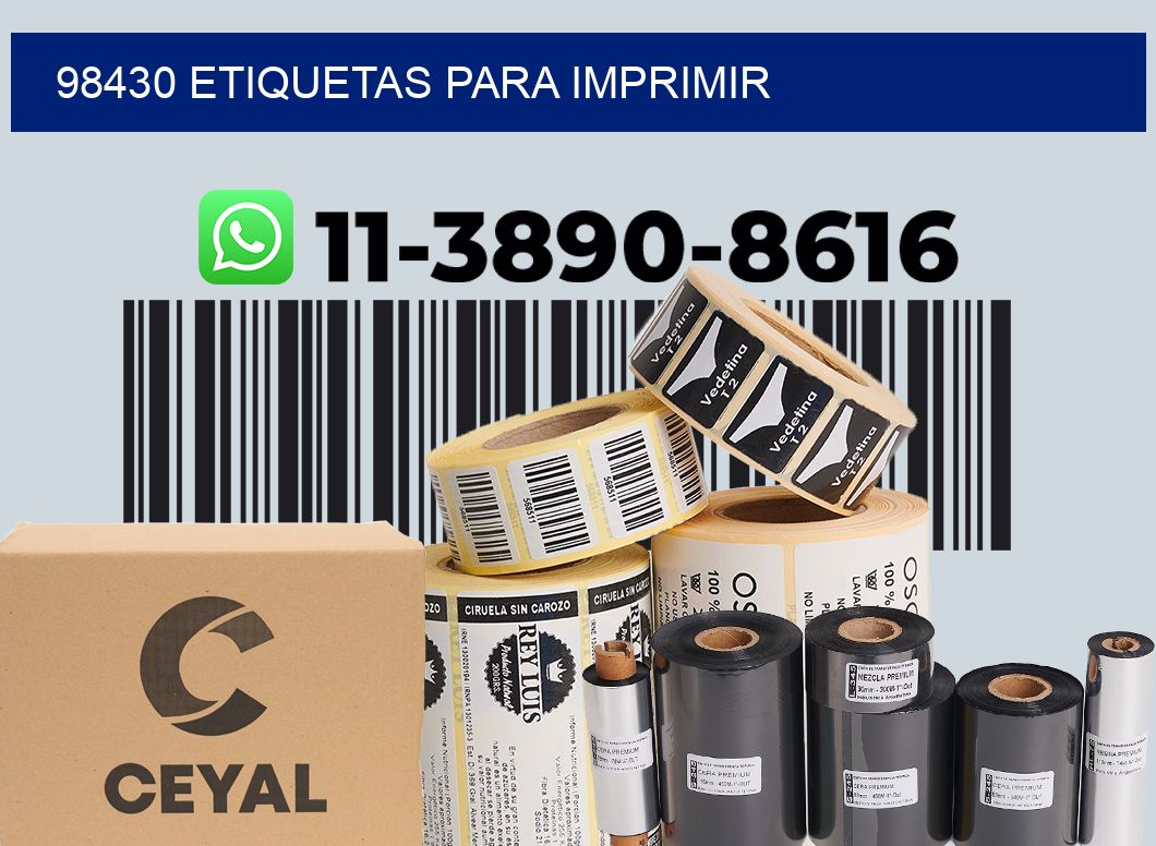 98430 etiquetas para imprimir