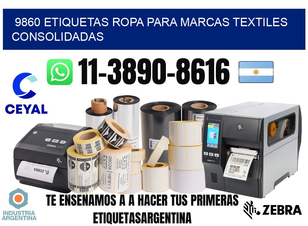 9860 Etiquetas ropa para marcas textiles consolidadas