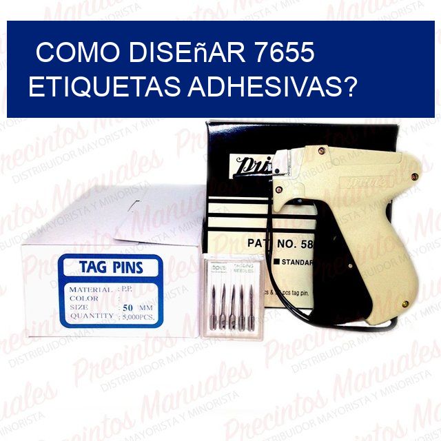 como diseñar 7655 etiquetas adhesivas?